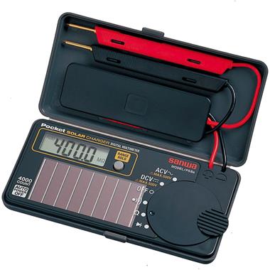 日本三和（sanwa）PS8a便攜式太陽能充電式數字萬用表